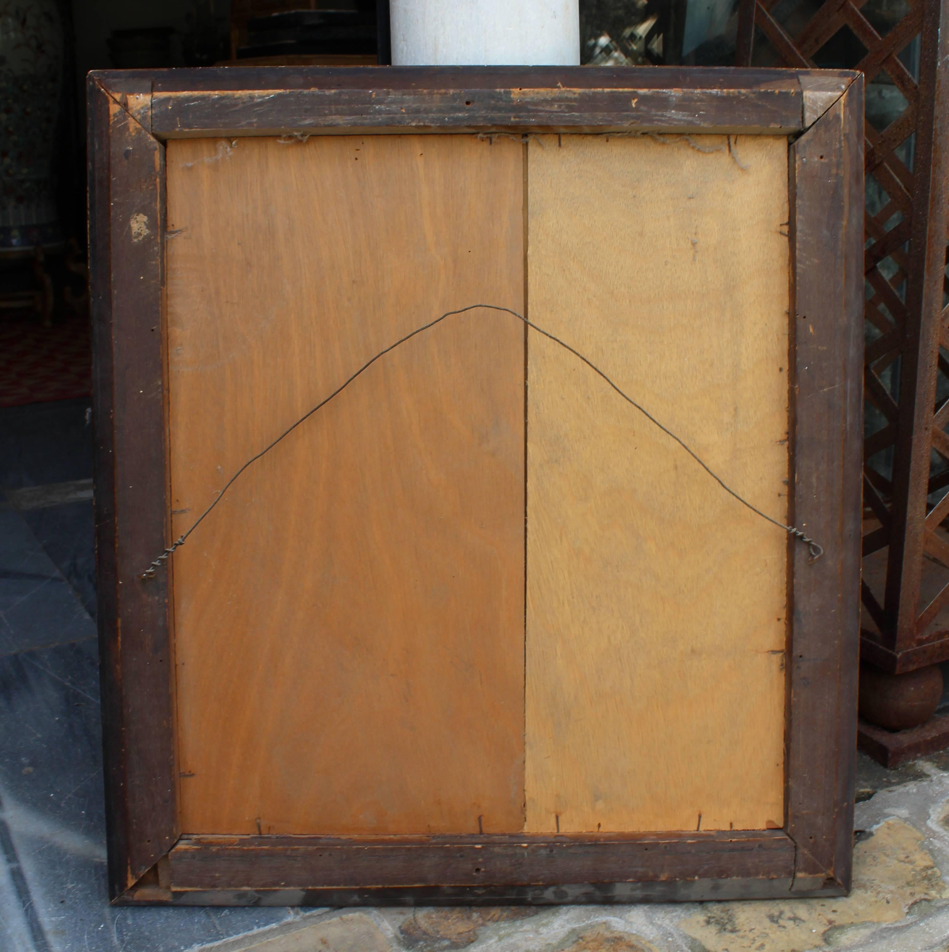 19th Century French Neoclassical Wooden Gilded Mirror For Sale 6