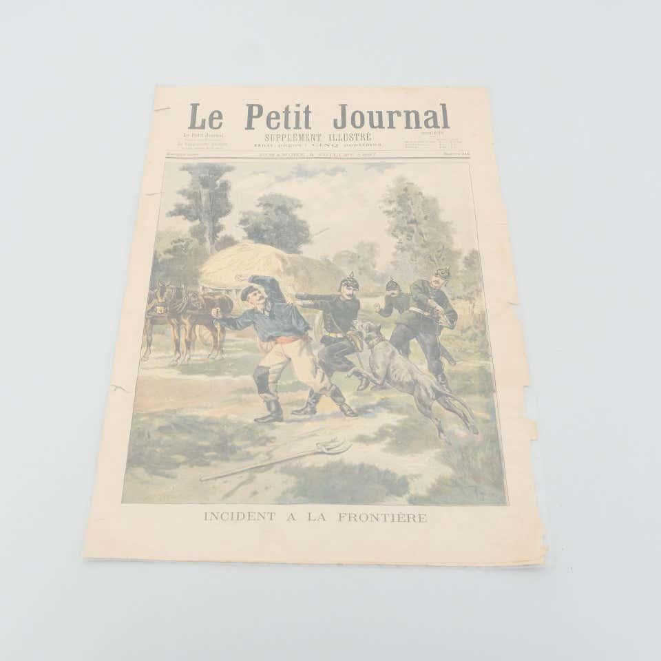 19th century newspaper 'Le Petite Jounal' from France, 1897.

In original condition, with minor wear consistent with age and use, preserving a beautiful patina.

Materials:
Paper

Dimensions:
D 0.2 cm x W 33.1 cm x H 44.5cm.