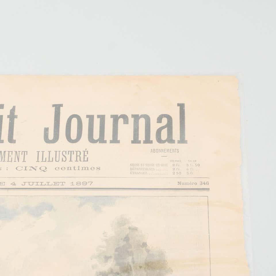 Französische Zeitung des 19. Jahrhunderts „Le Petite Jounal“, 1897 (Papier) im Angebot