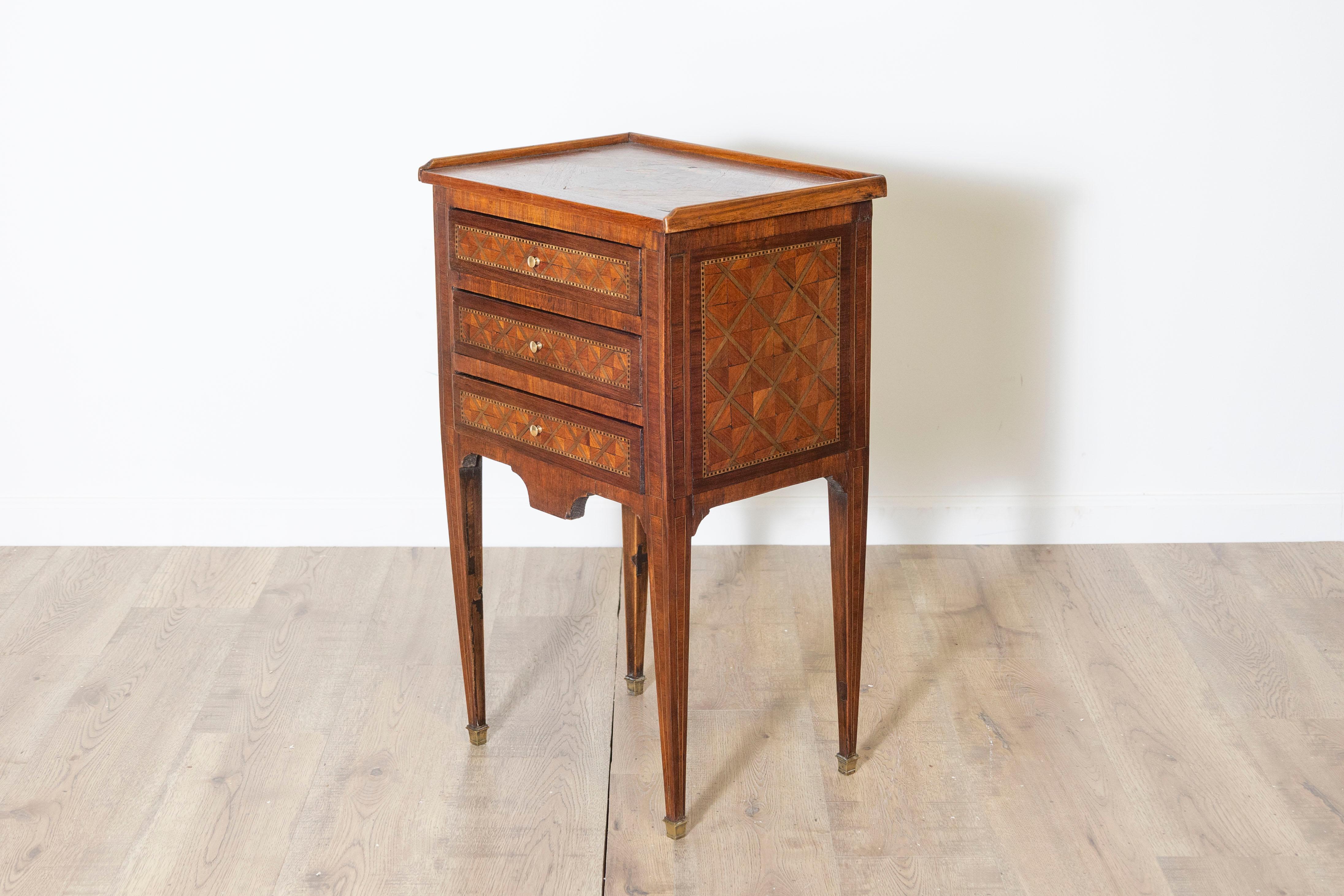 Brass 19th Century French Nightstand Circa 1800 For Sale