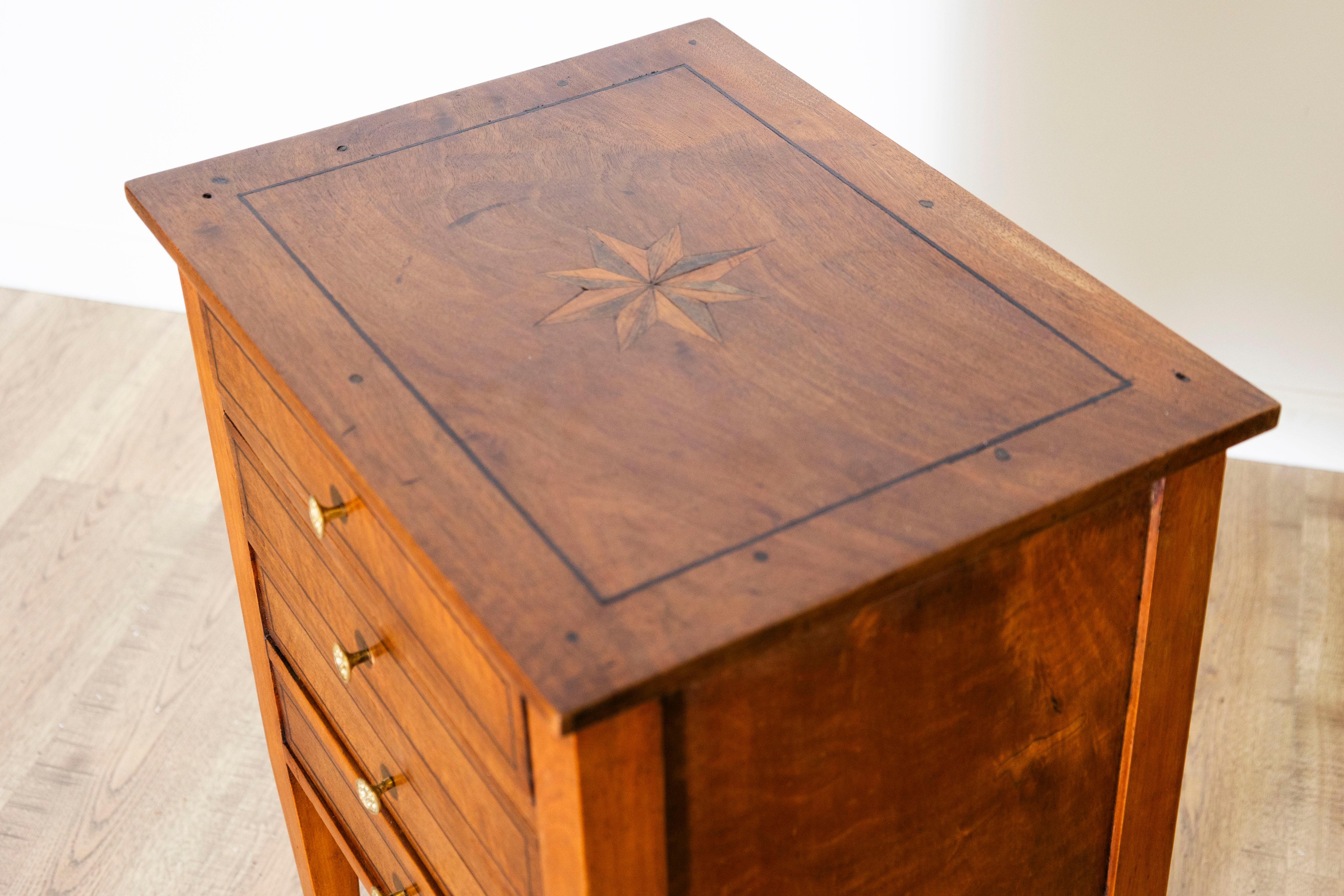 Walnut 19th Century French Nightstand Circa 1800 For Sale