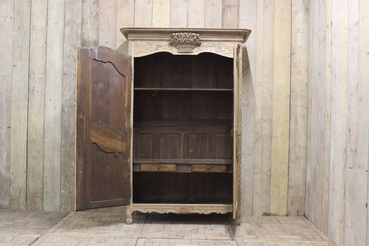 Louis XVI 19th Century French Normandy Marriage Armoire