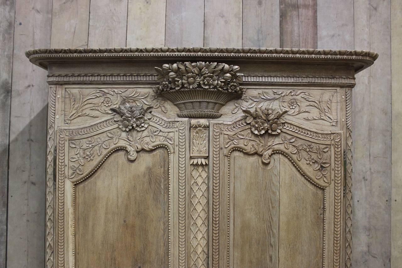 19th Century French Normandy Marriage Armoire 1