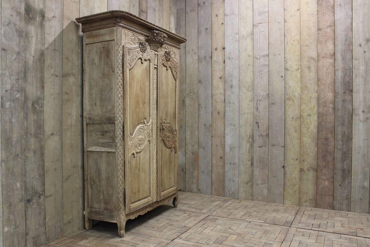 19th Century French Normandy Marriage Armoire 3