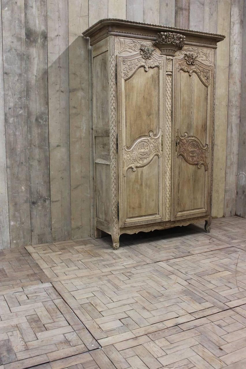 19th Century French Normandy Marriage Armoire 4