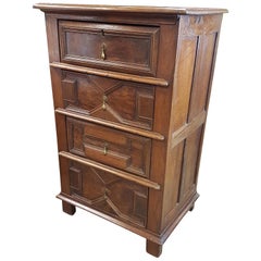 Antique 19th Century French Oak and Fruitwood Chest