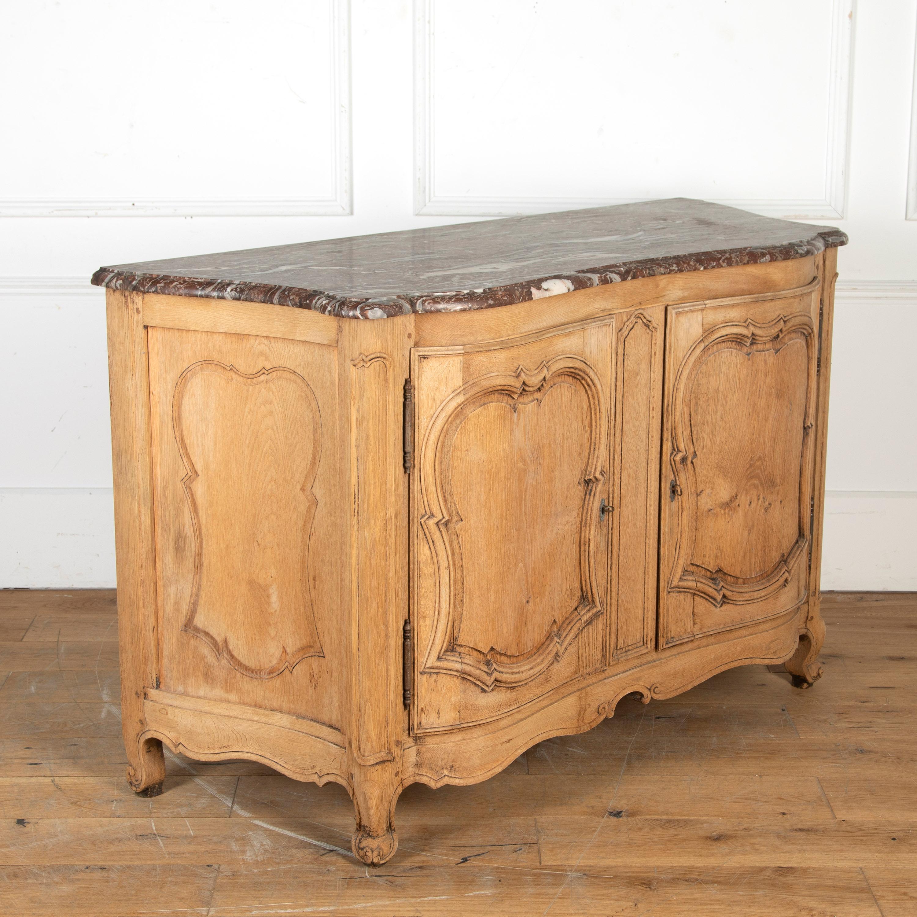 19th Century French Oak and Marble Sideboard For Sale 3