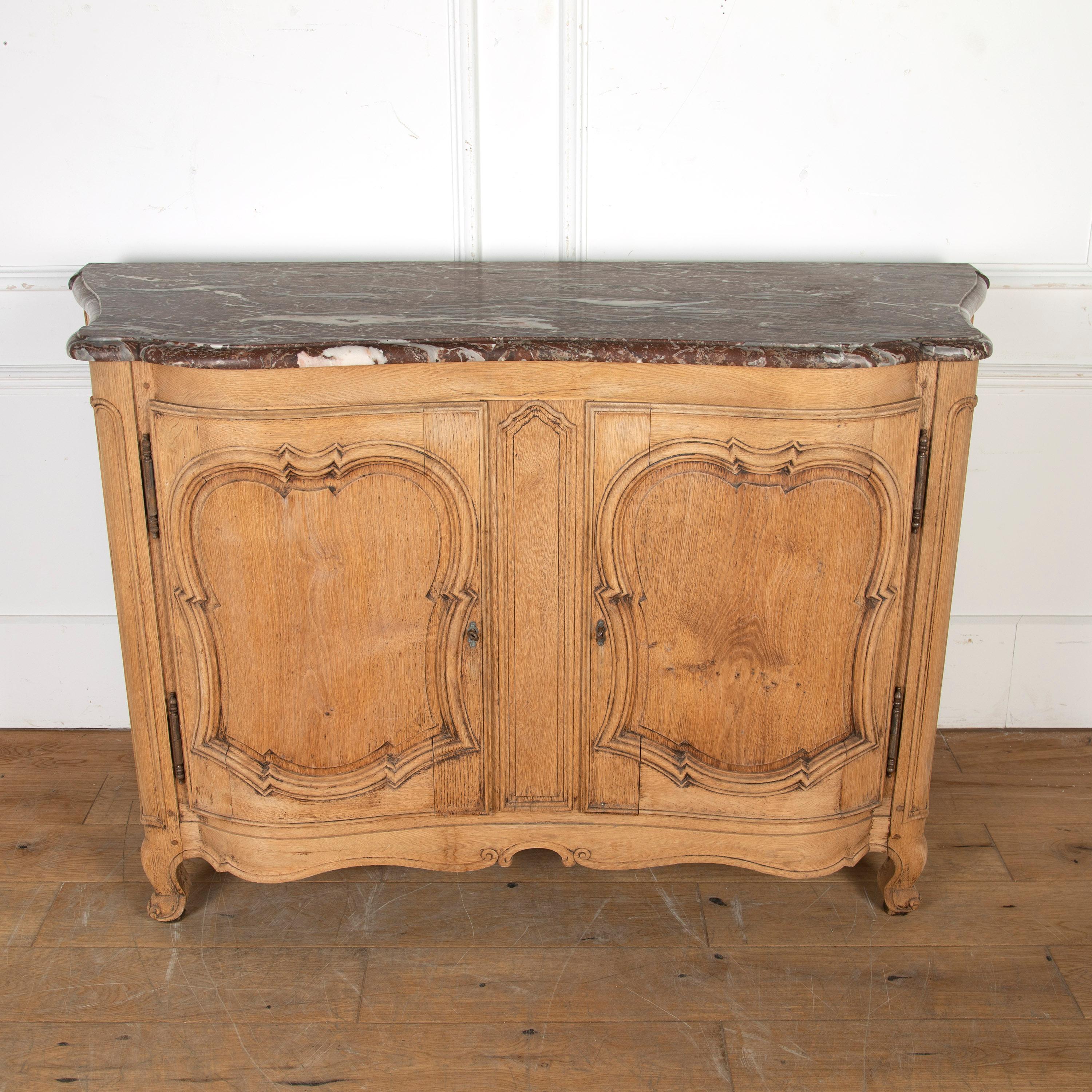 19th Century French Oak and Marble Sideboard For Sale 5