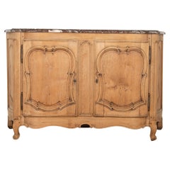 Used 19th Century French Oak and Marble Sideboard