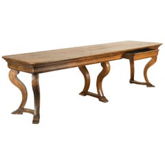 19th Century French Oak and Pine Drapers Table