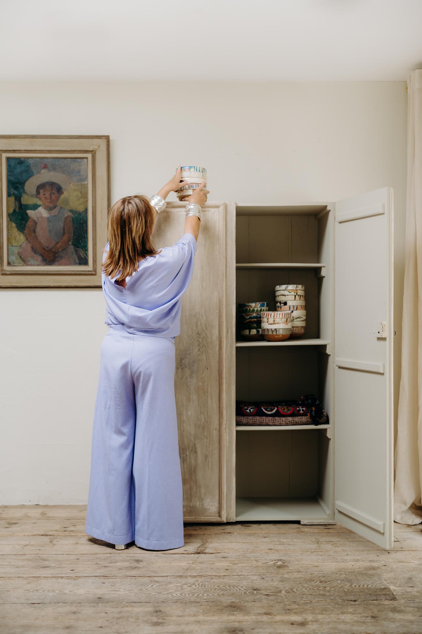 XIXe siècle Armoire française en chêne et peuplier du 19e siècle en vente