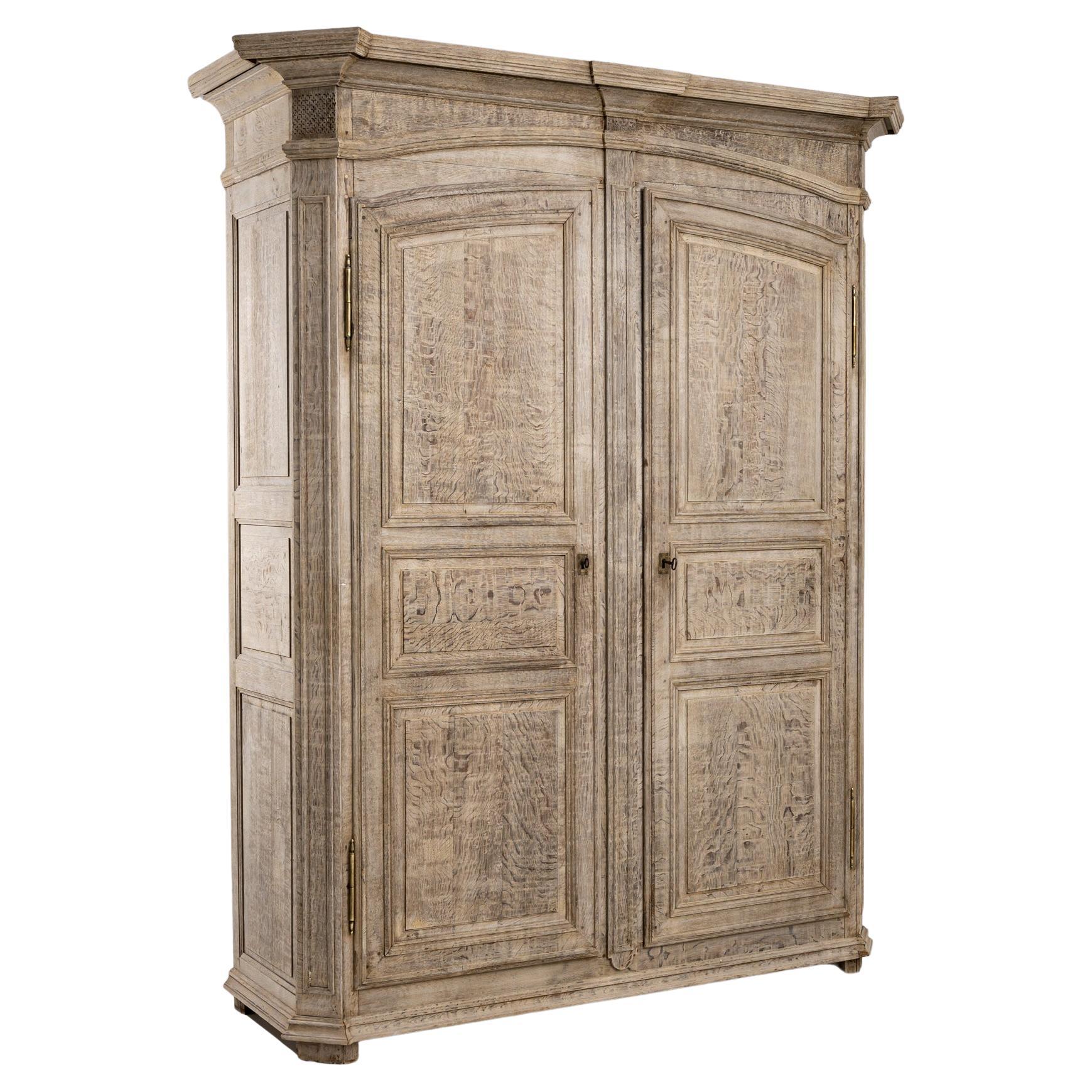 19th Century French Oak Armoire For Sale
