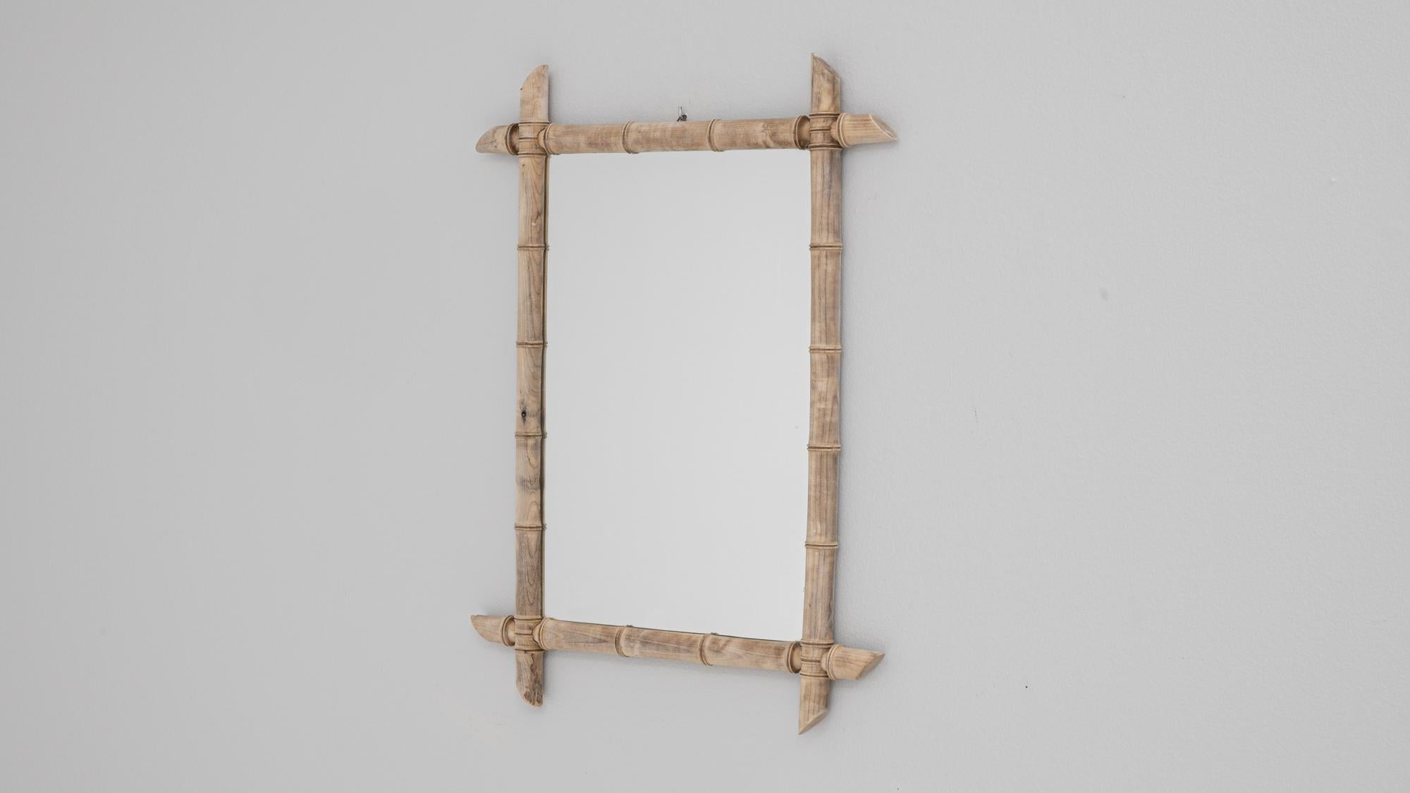 Miroir français du 19ème siècle de style bambou en vente 1