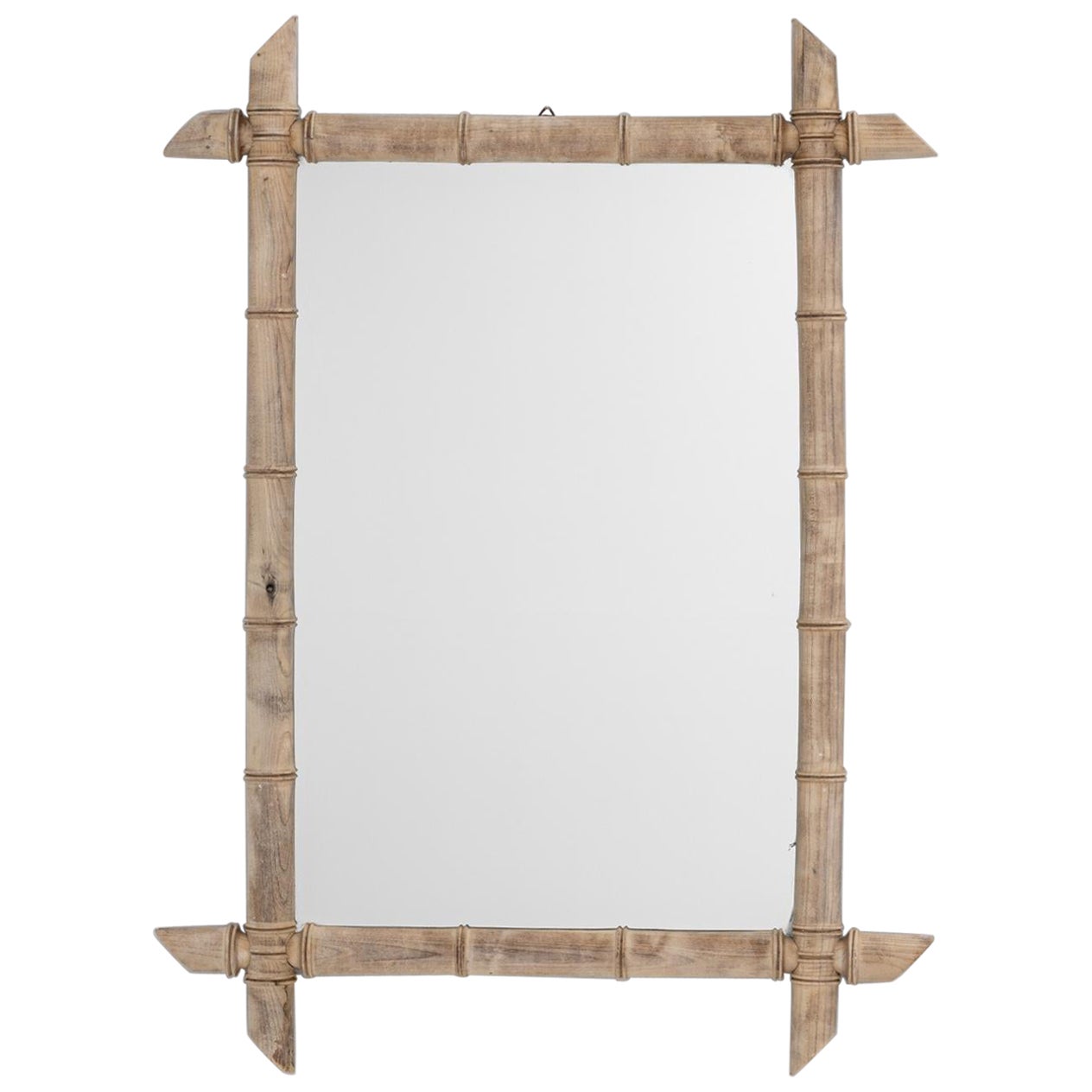 Miroir français du 19ème siècle de style bambou en vente
