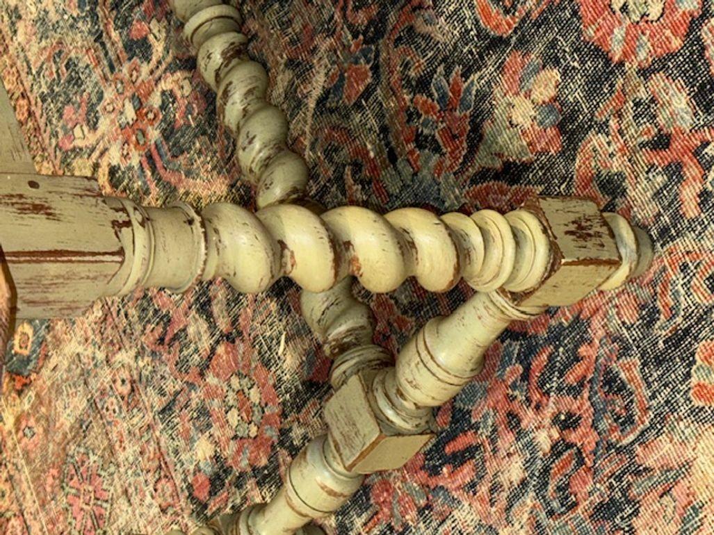 19th Century French Oak Barley Twist Dining Table For Sale 3