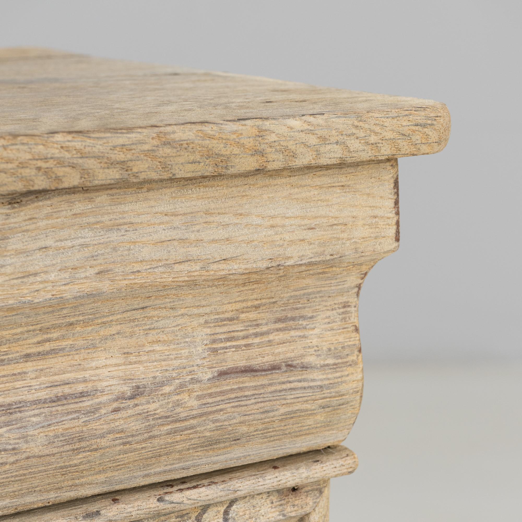 19th Century French Oak Bedside Table For Sale 7