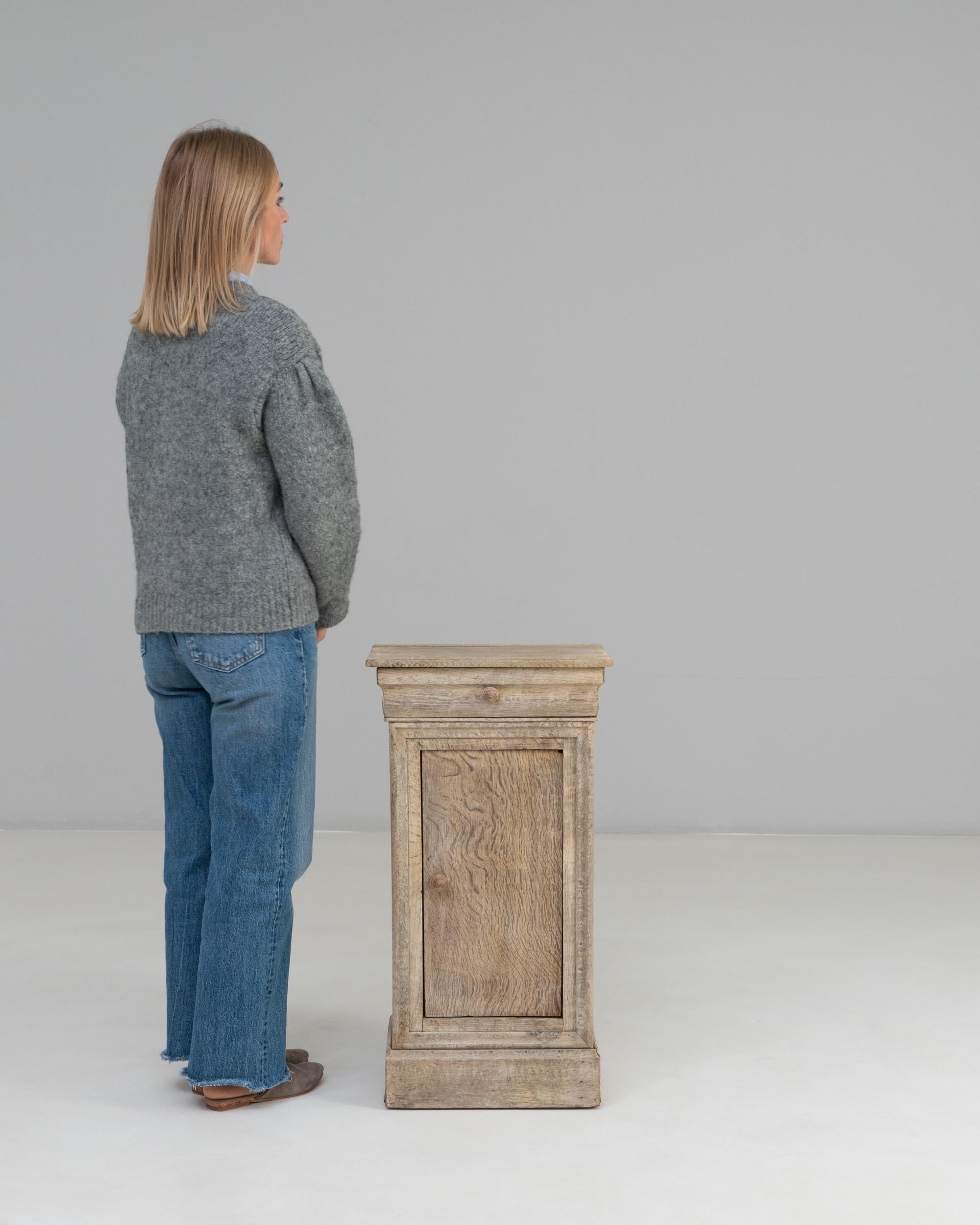 19th Century French Oak Bedside Table For Sale 1