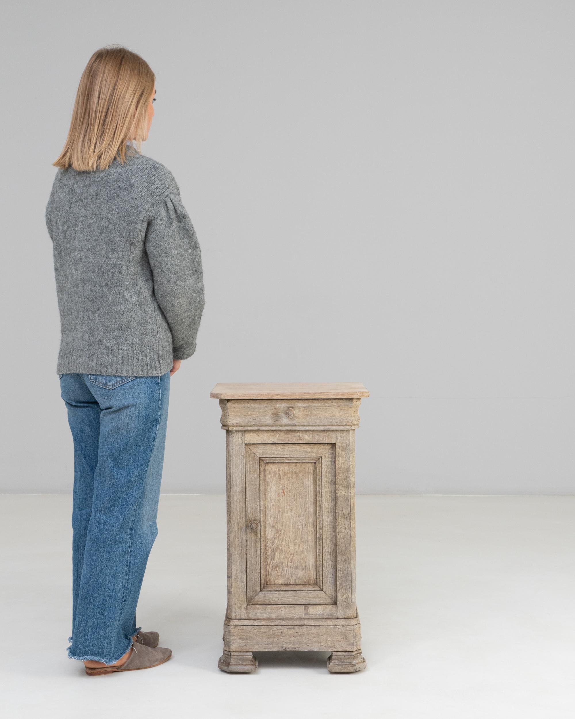 19th Century French Oak Bedside Table For Sale 1