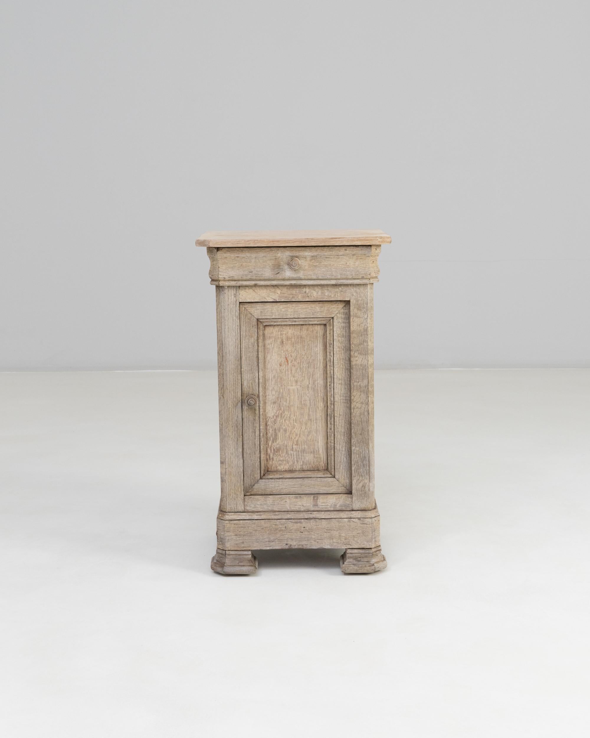 19th Century French Oak Bedside Table For Sale 2