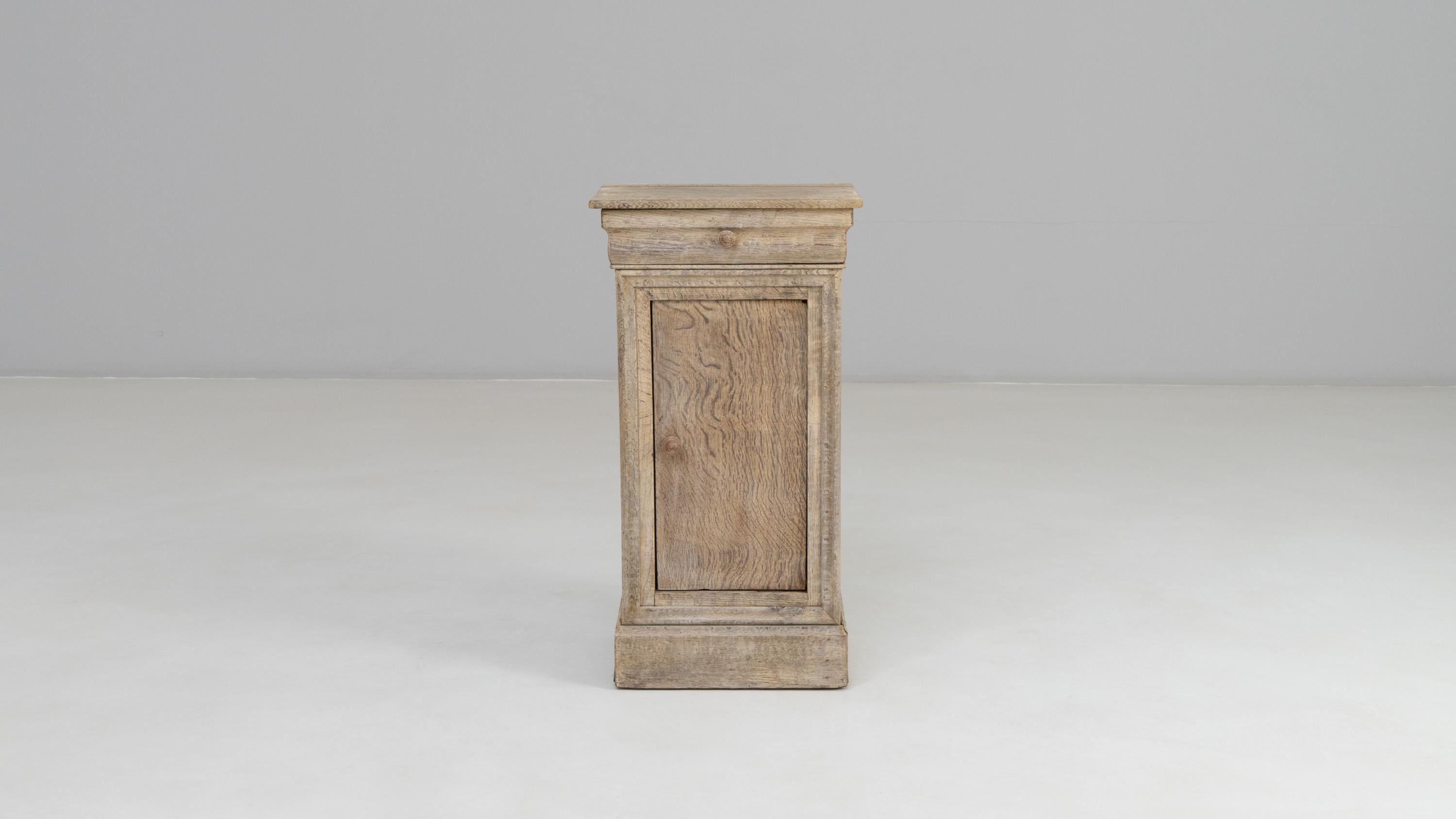 19th Century French Oak Bedside Table For Sale 3