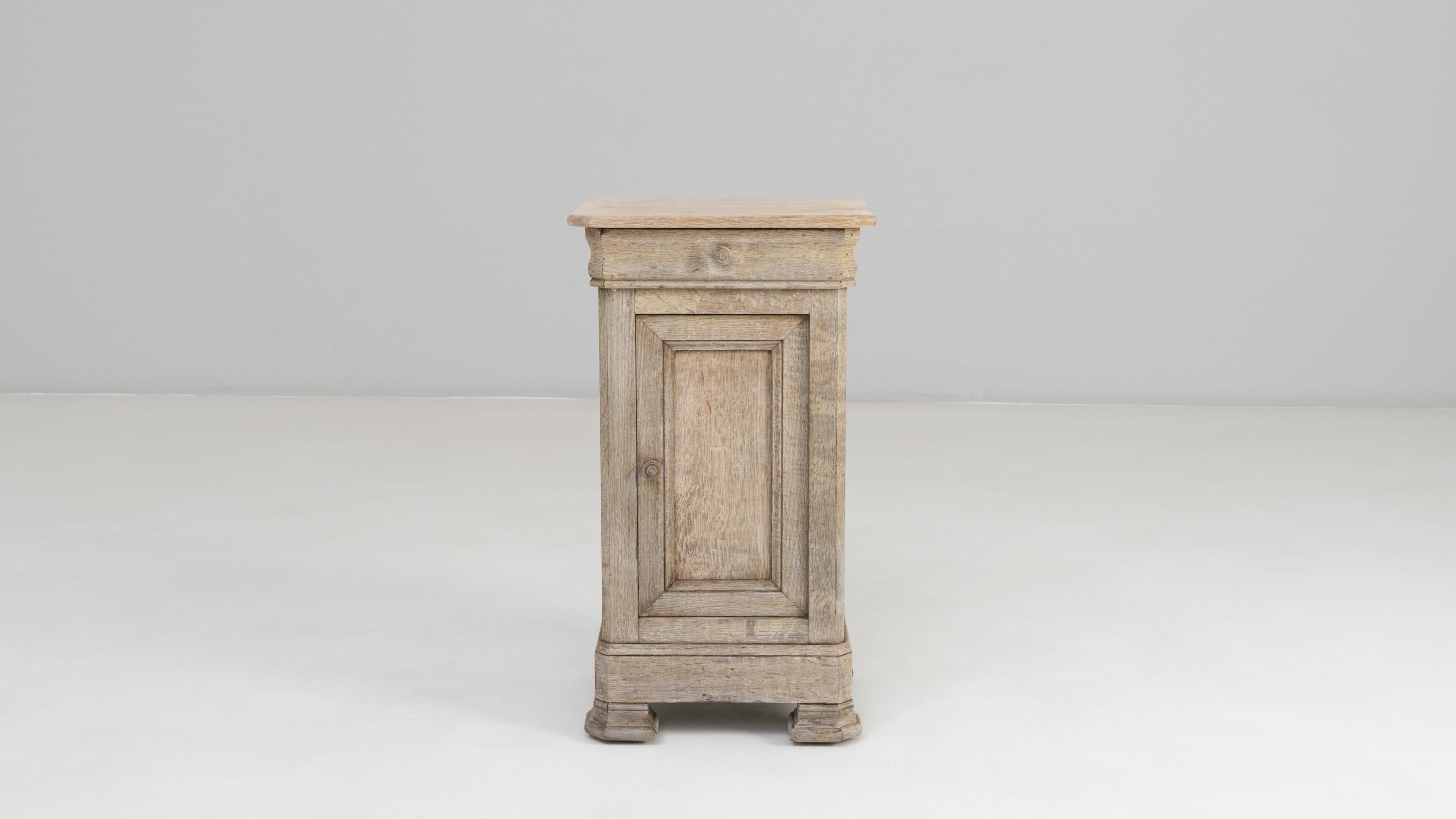 19th Century French Oak Bedside Table For Sale 3