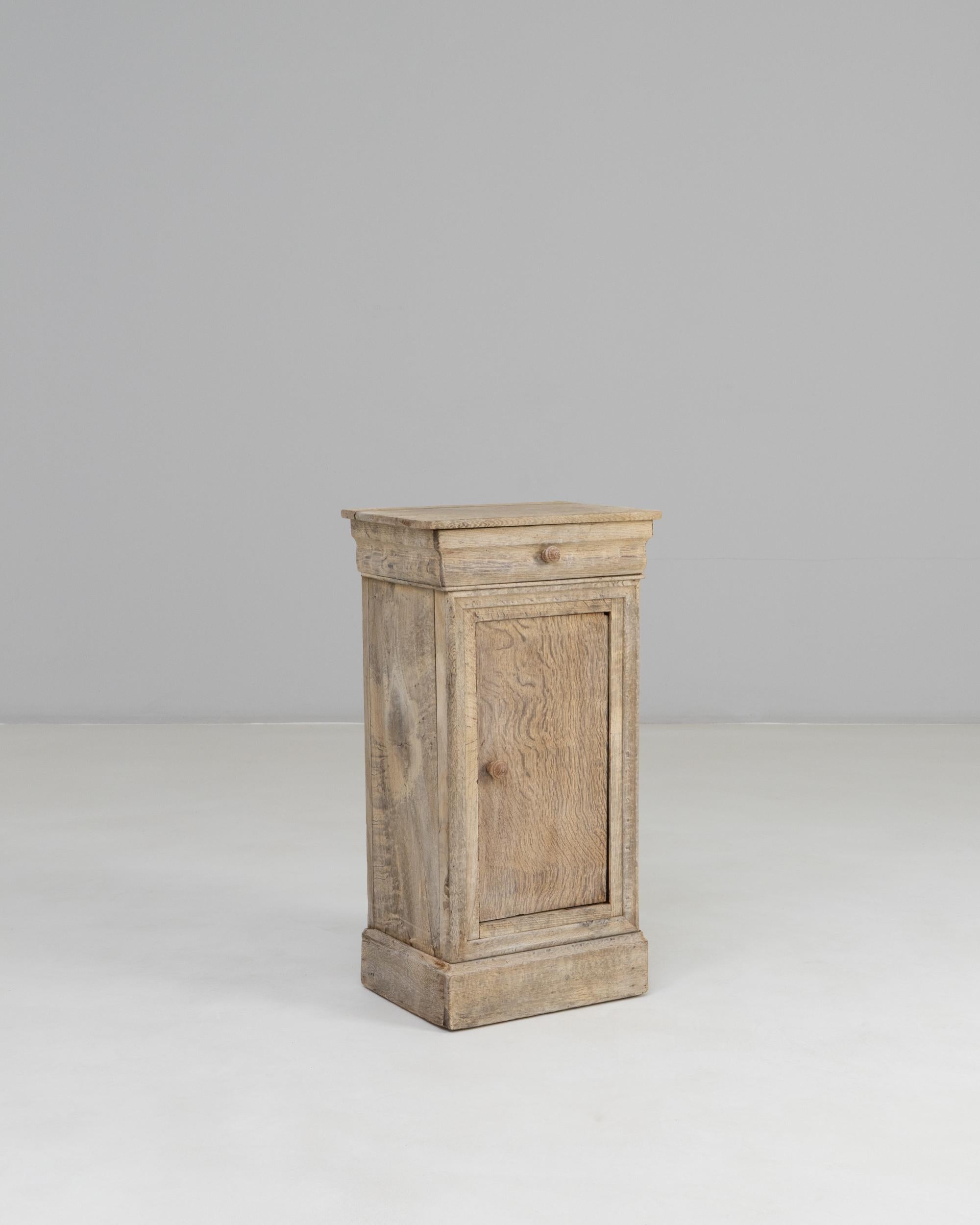 19th Century French Oak Bedside Table For Sale 4