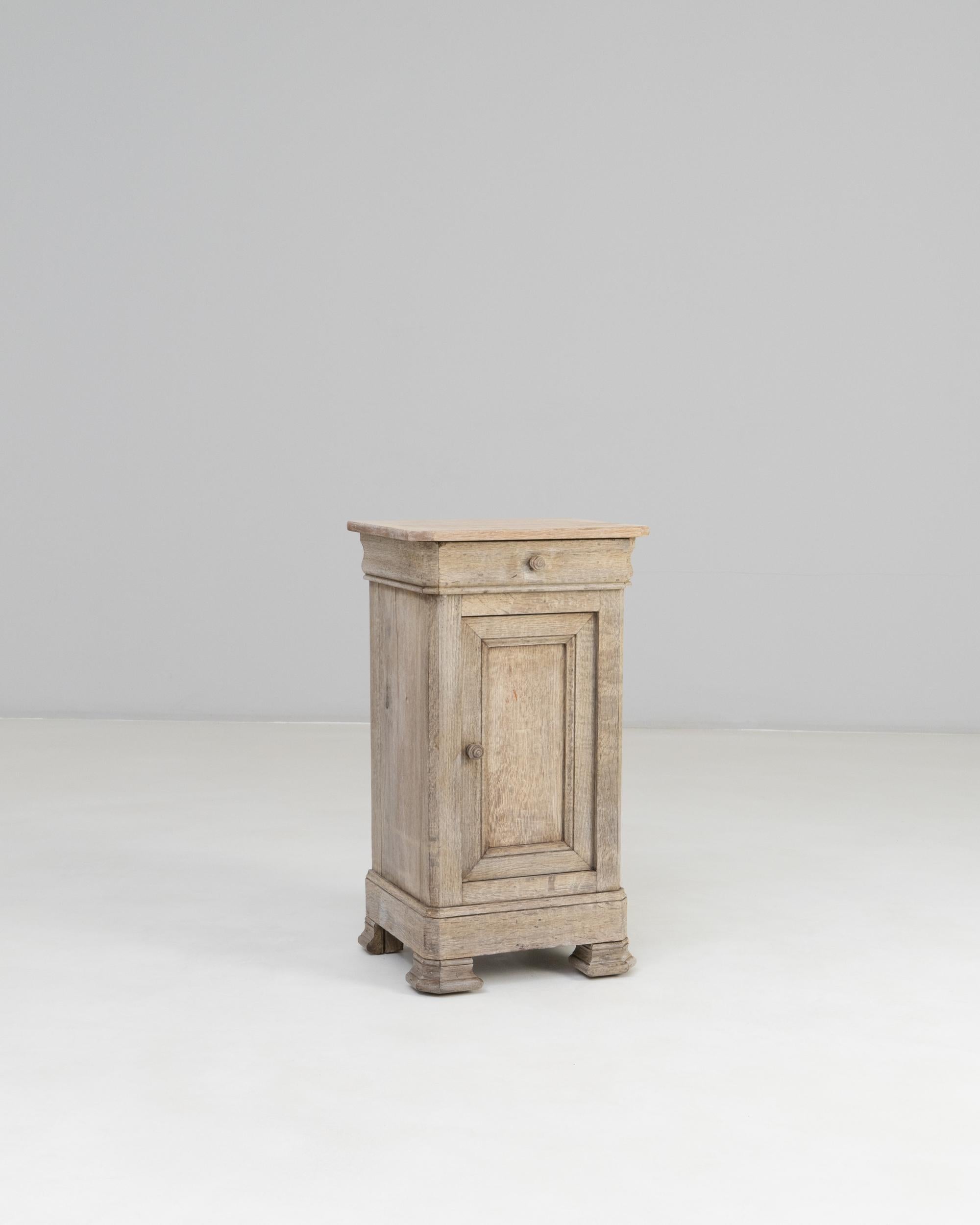 19th Century French Oak Bedside Table For Sale 4
