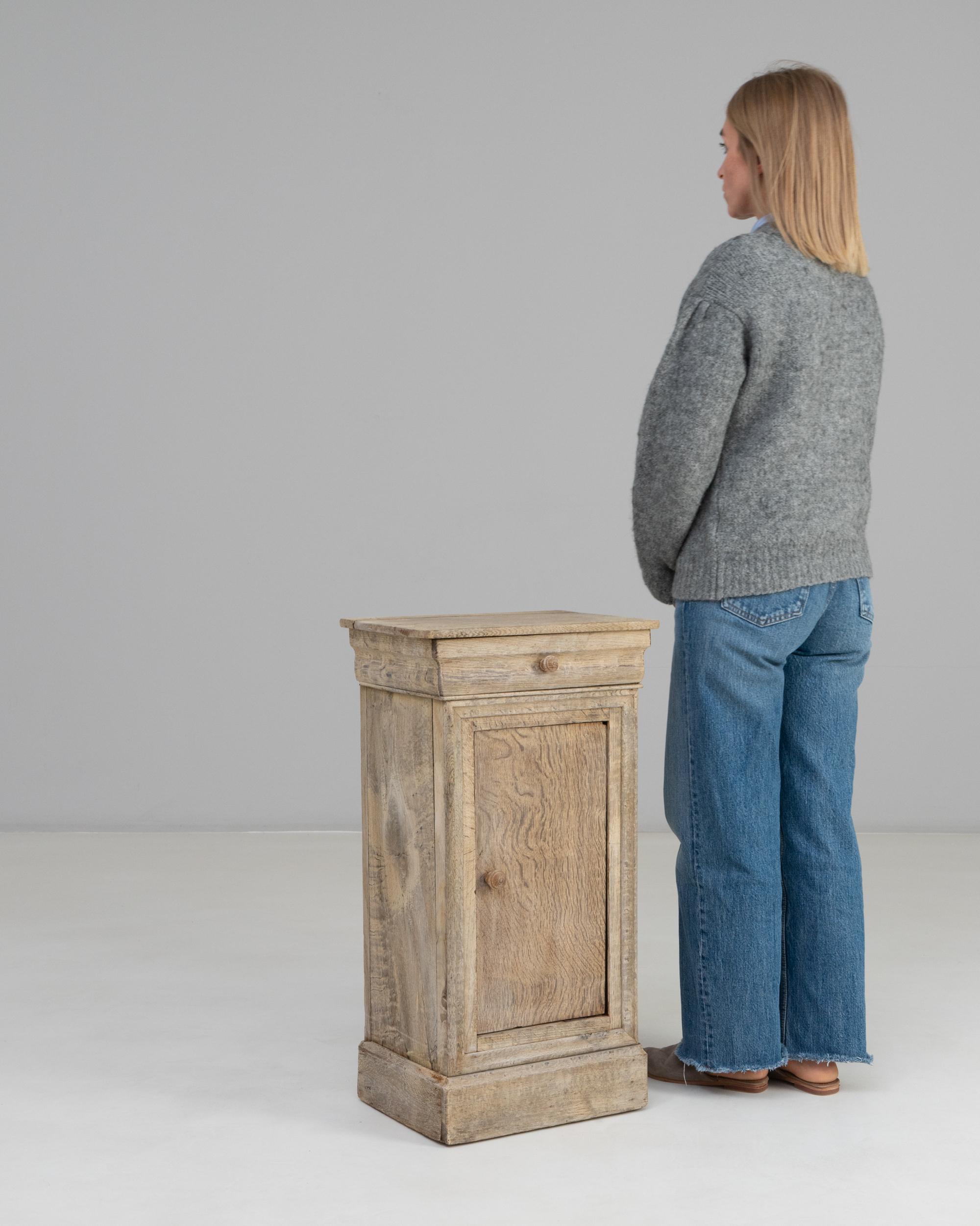 19th Century French Oak Bedside Table For Sale 6