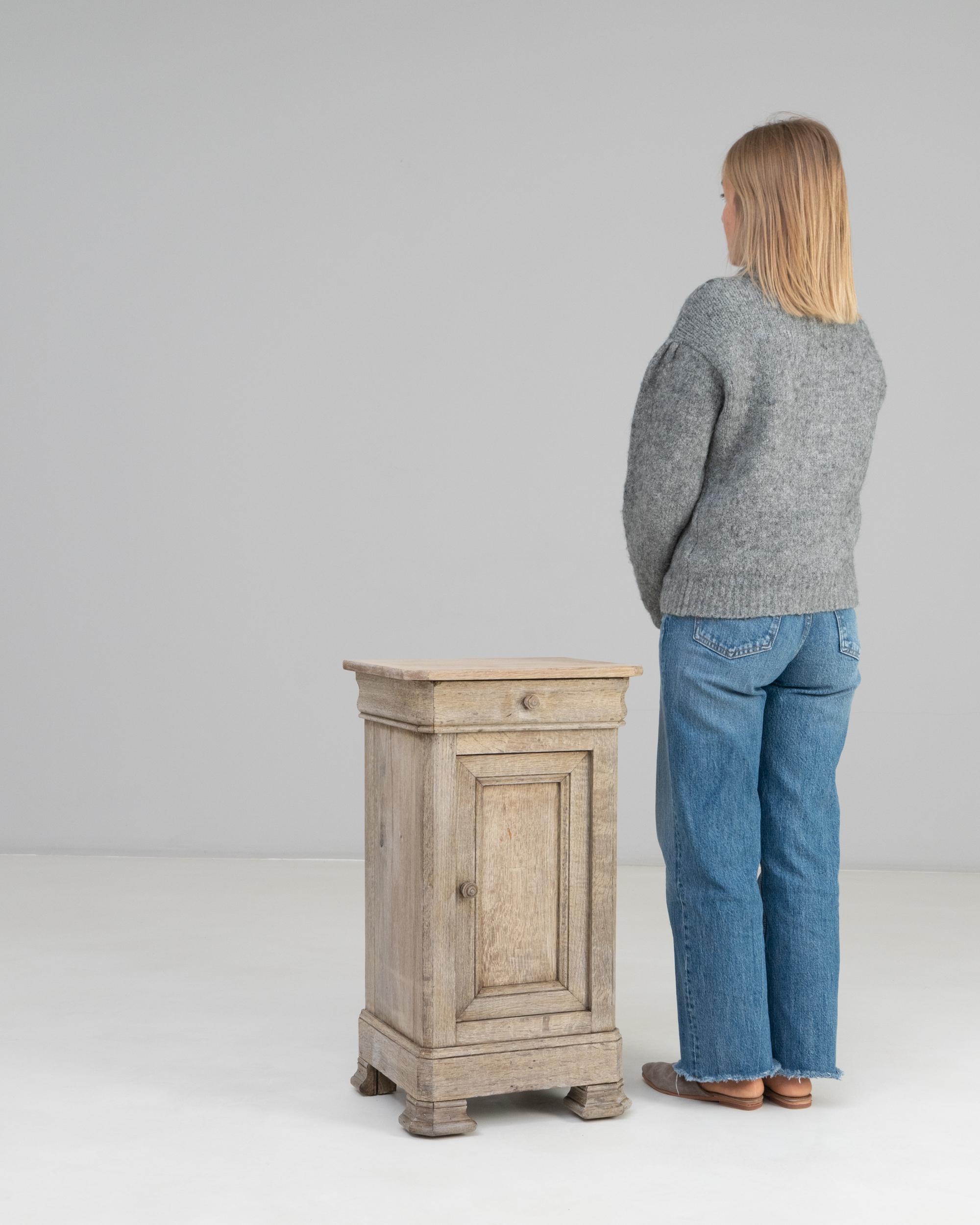 19th Century French Oak Bedside Table For Sale 6