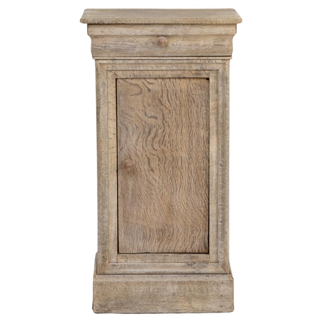 19th Century French Oak Bedside Table