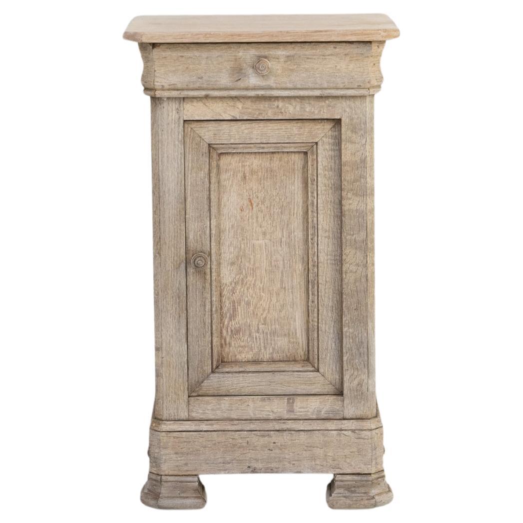 19th Century French Oak Bedside Table