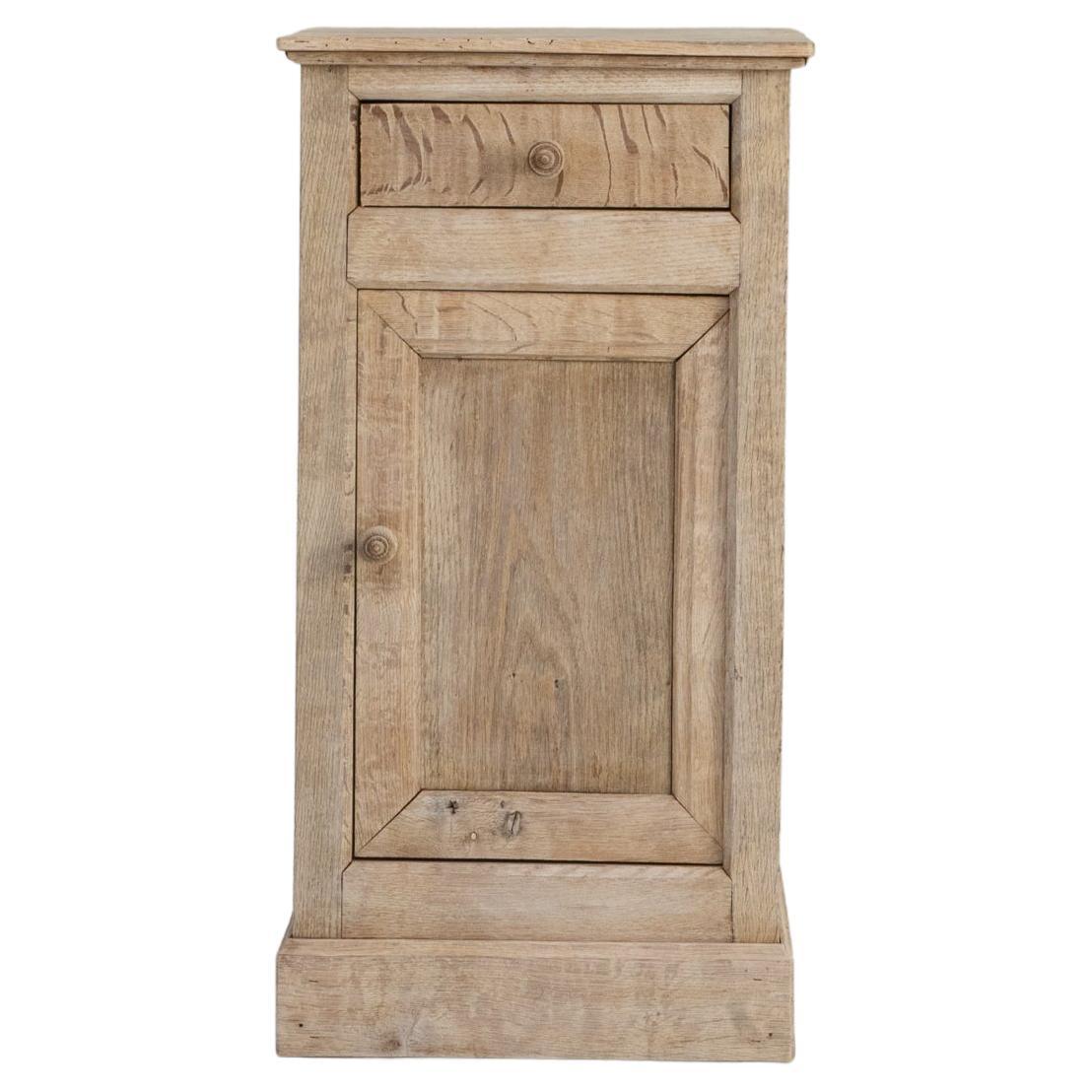 19th Century French Oak Bedside Table