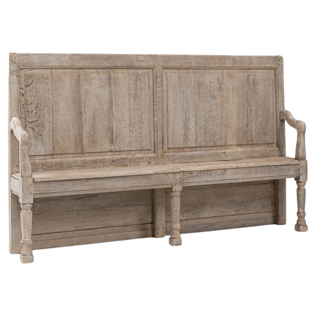 Banc en chêne français du XIXe siècle en vente