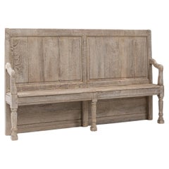 19th Century French Oak Bench