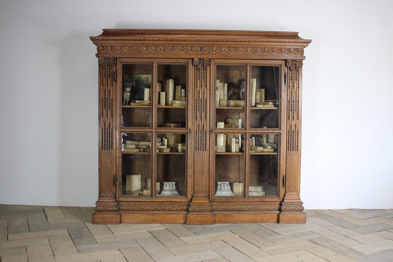 19th Century French Oak Bookcase For Sale 7