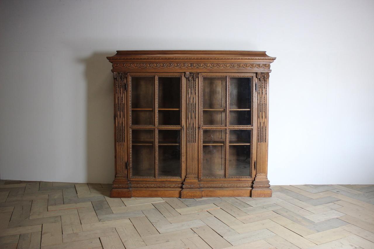 19th Century French Oak Bookcase For Sale 1