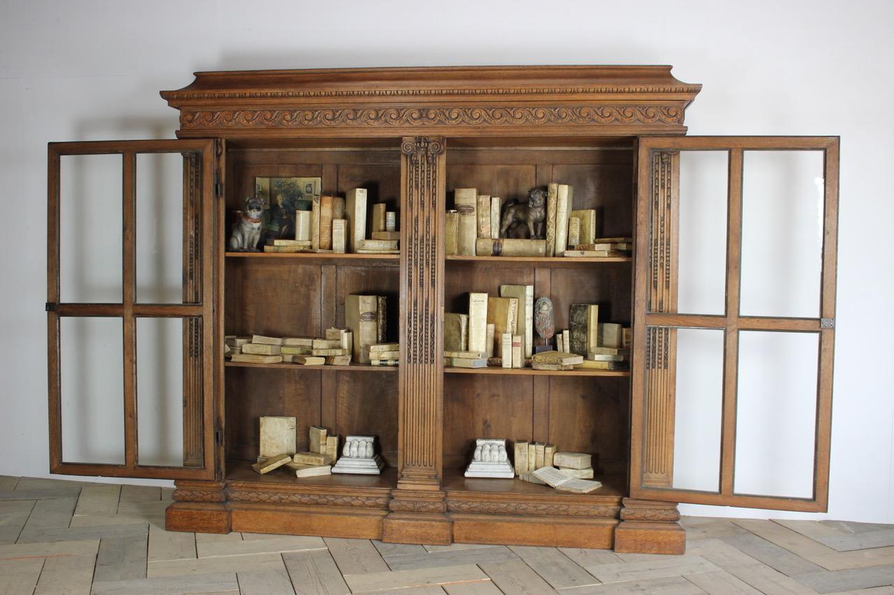 19th Century French Oak Bookcase For Sale 4