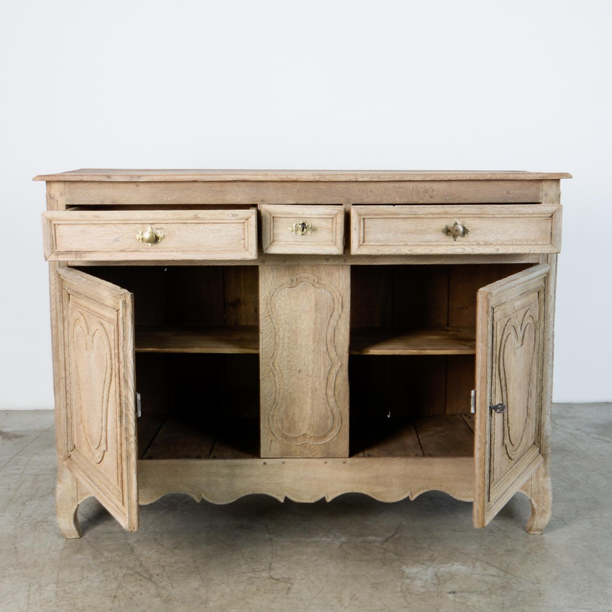 French Provincial 19th Century French Oak Buffet