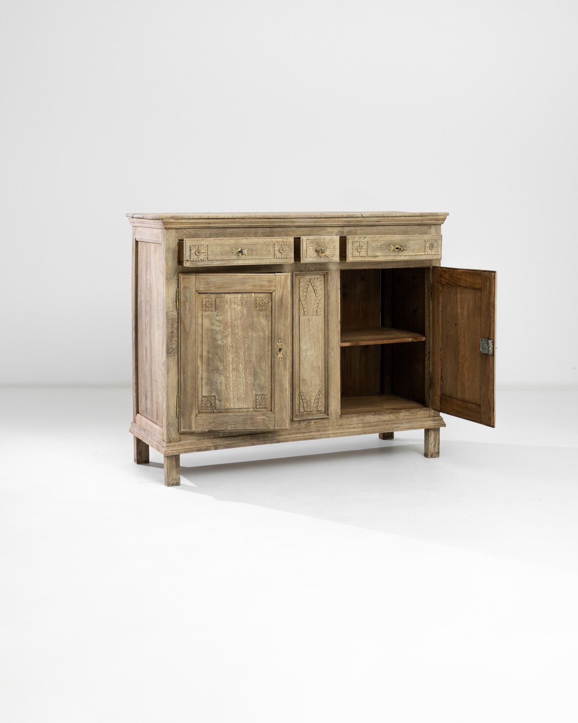 French Provincial 19th Century French Oak Buffet