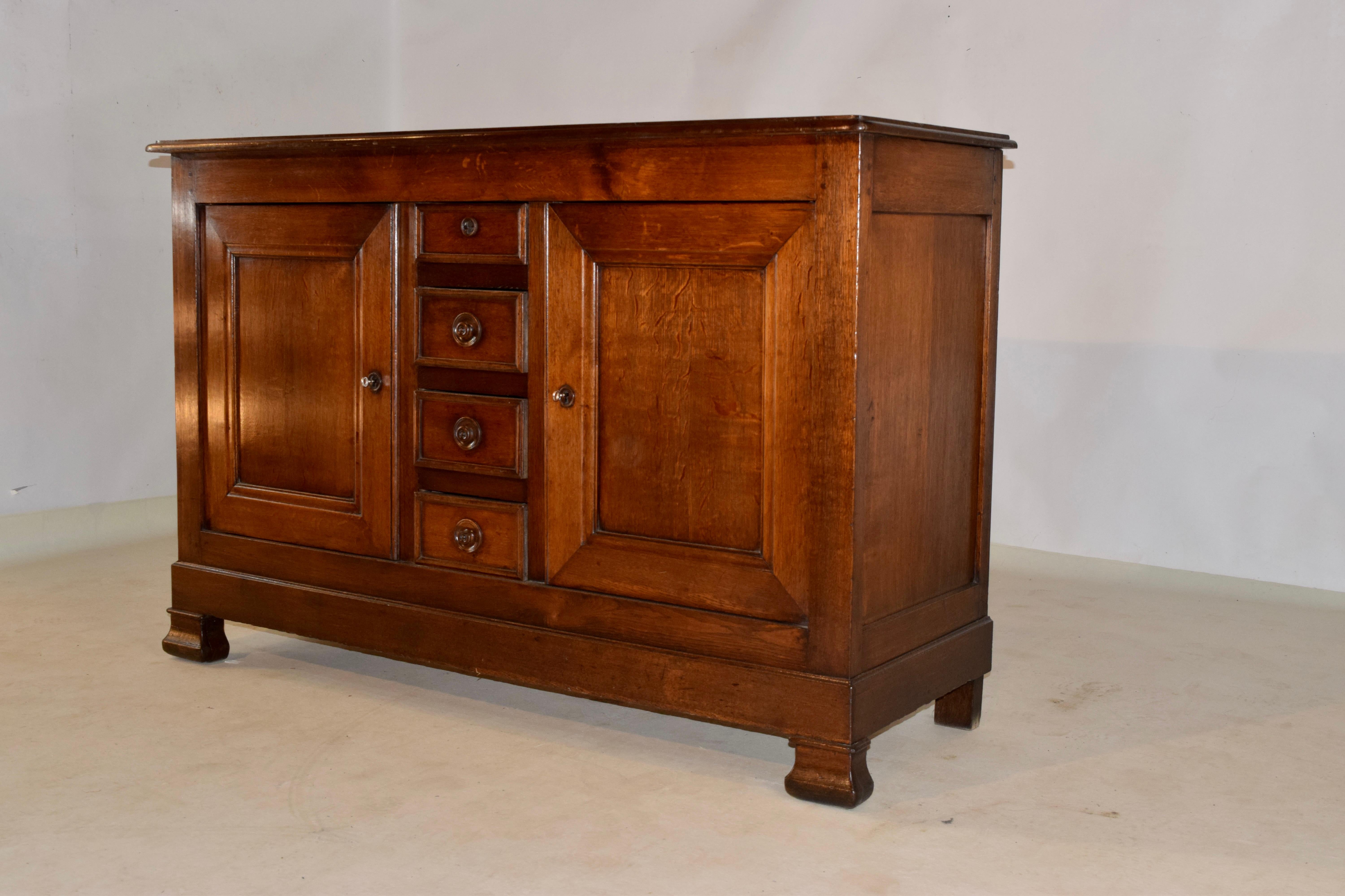 19th Century French Oak Buffet For Sale 1
