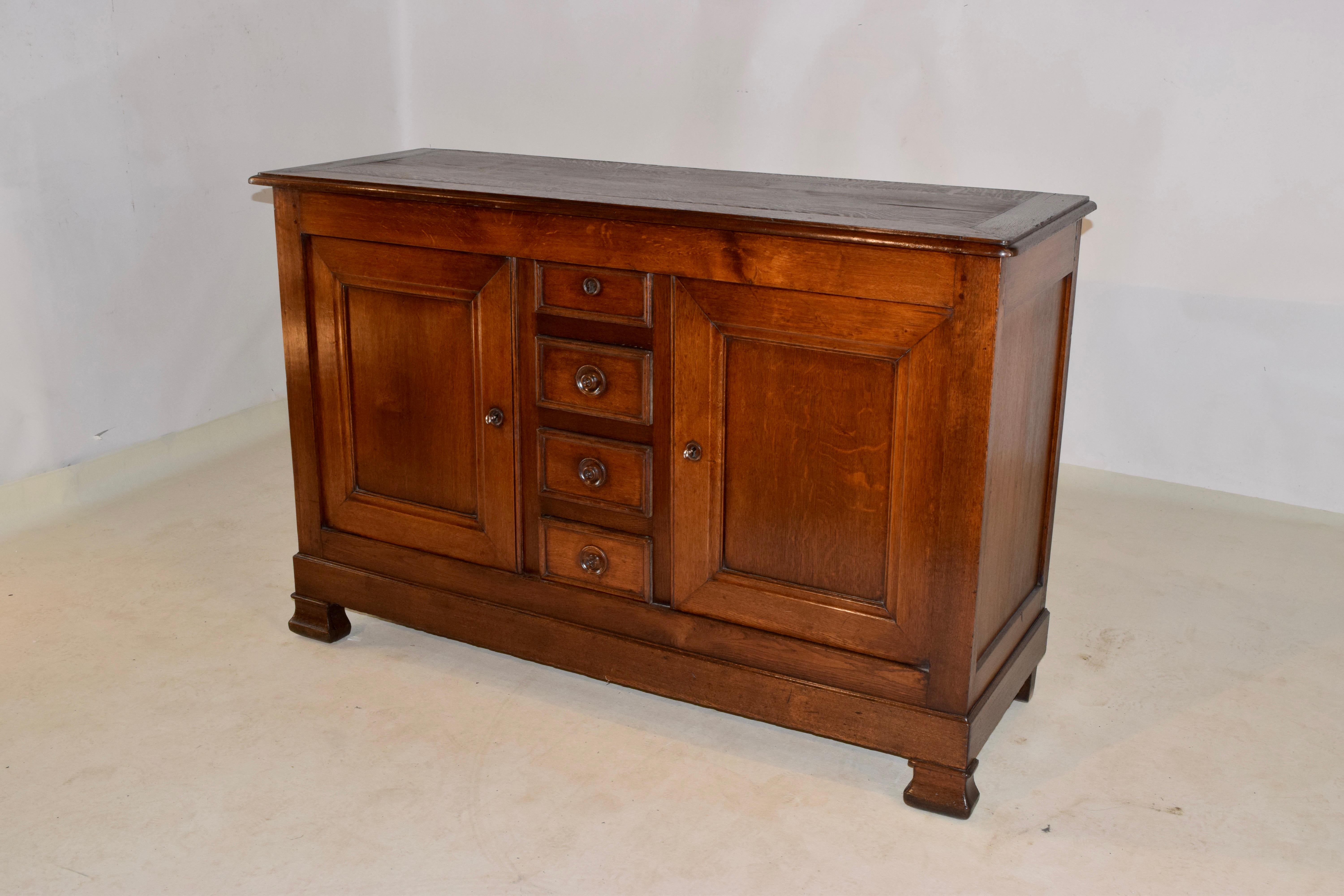19th Century French Oak Buffet For Sale 2