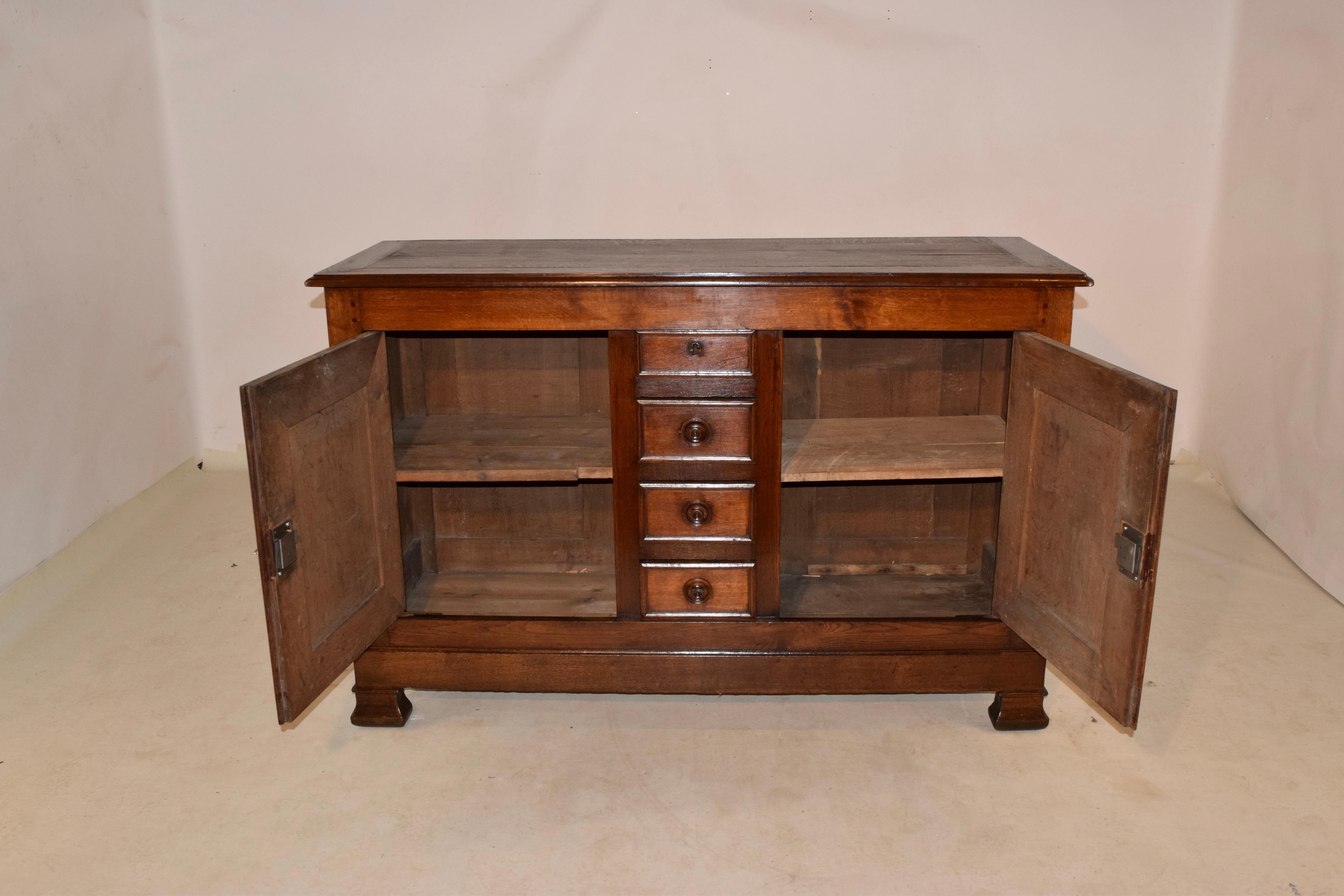 19th Century French Oak Buffet For Sale 3