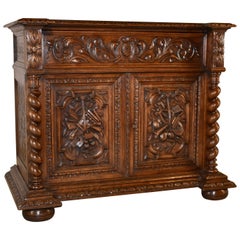 Buffet en chêne français du XIXe siècle