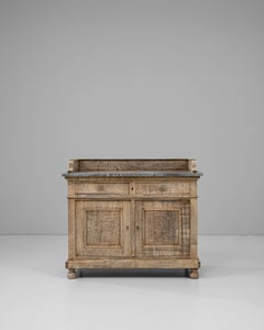 19. Jahrhundert Französisch Oak Buffet mit Marmorplatte