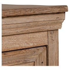 19th Century French Oak Buffet with Weathered Finish, Antique Cabinet