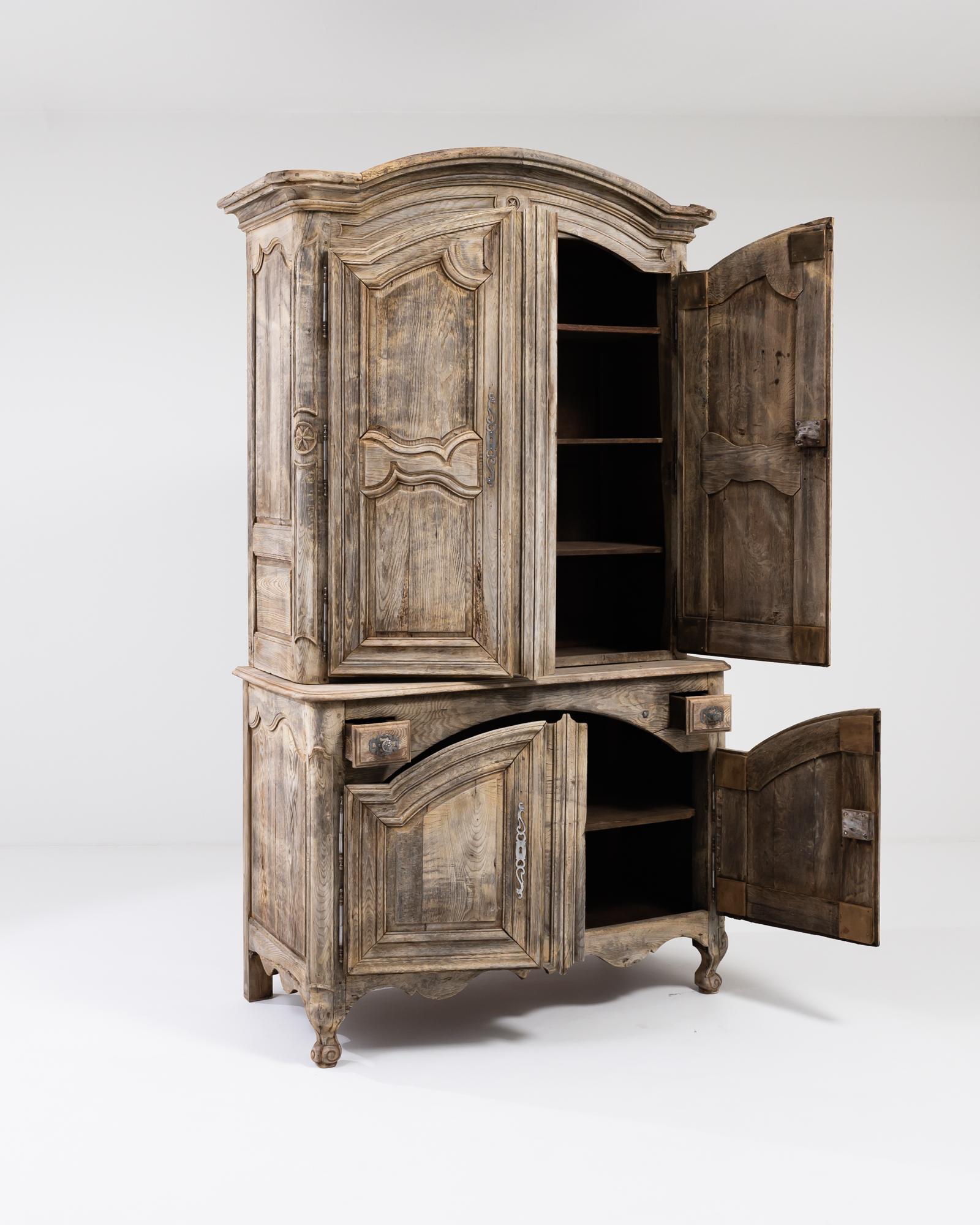 19th Century French Oak Cabinet  1