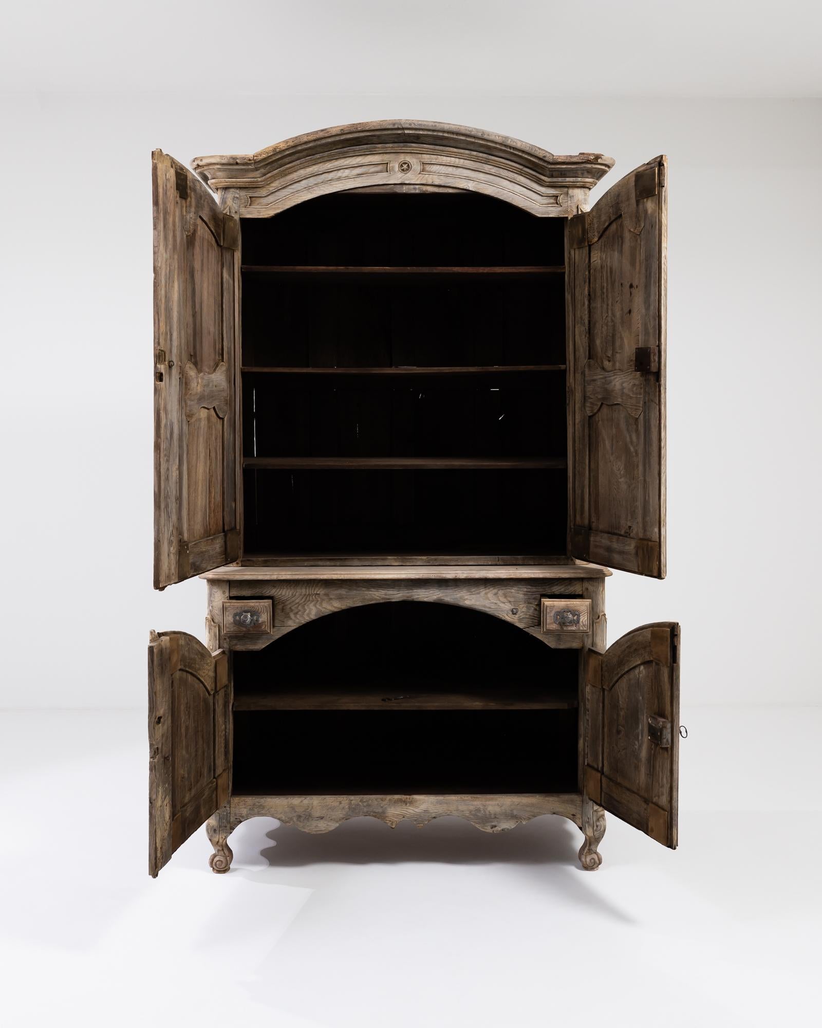 19th Century French Oak Cabinet  2