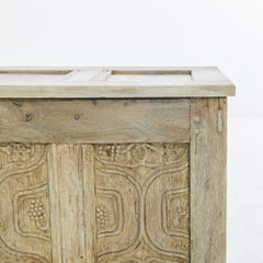 19th Century French Oak Carved Chest