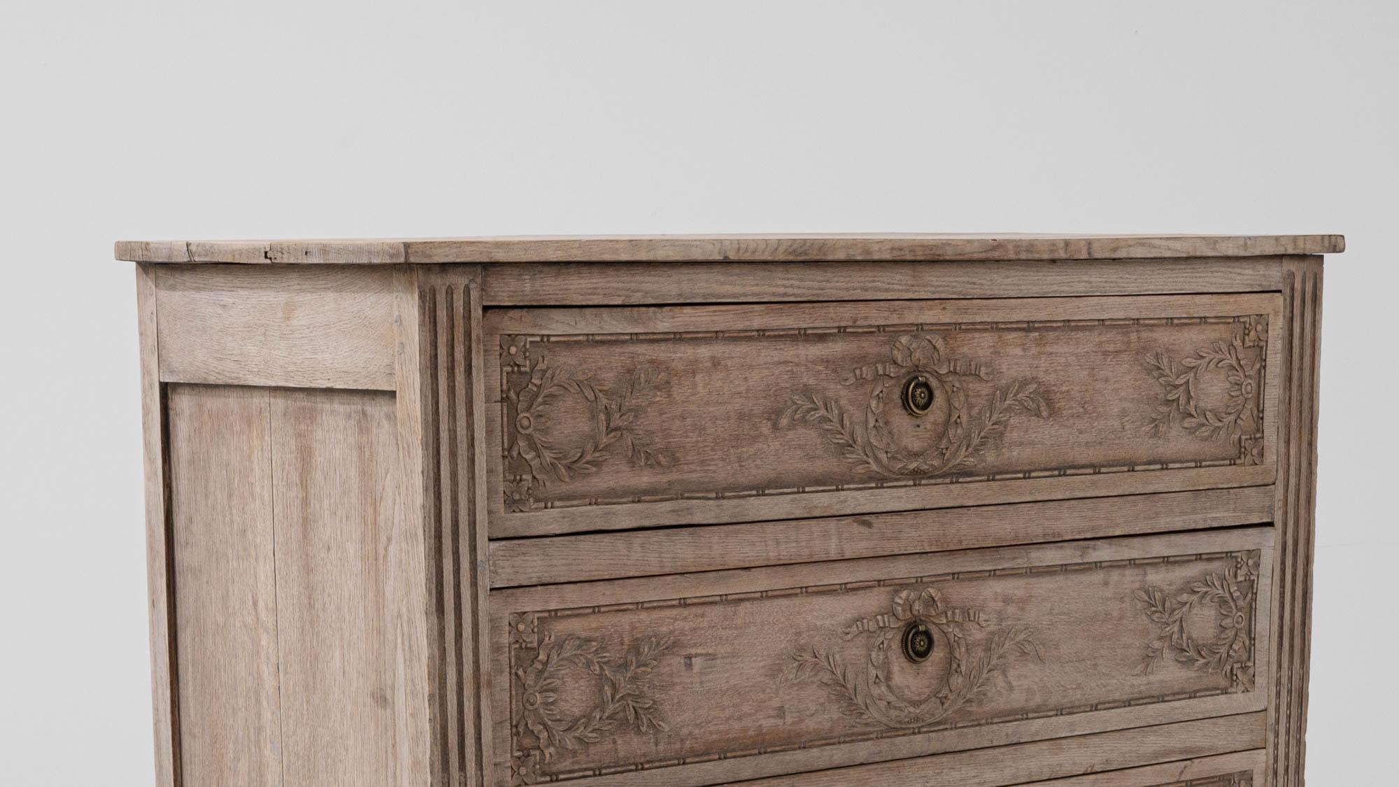 19th Century French Oak Chest of Drawers 6