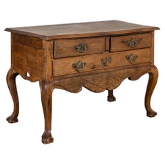 19th Century French Oak Chest of Drawers or Console Table with Cabriole Legs
